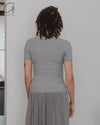 BASERANGE 25 Early Spring Heart T-shirt BAS-TOHS-RB-SP25-BOW BLUE